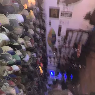 Hats inside.