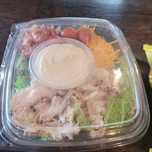 Grab and go, Chicken, Bacon, and Ranch Salad