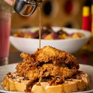 food, waffles