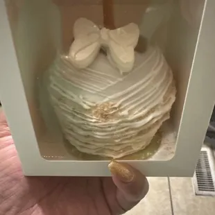 Beautifully decorated caramel apple