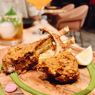 Karam podi lamb chop