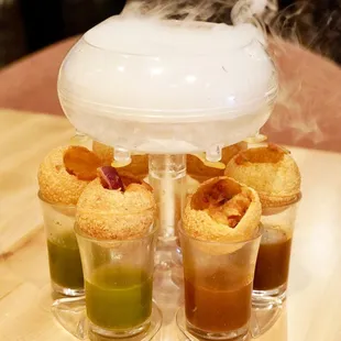 Stuffing in Pani Puri