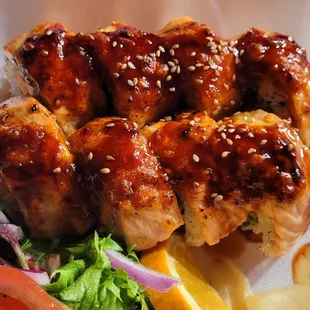 In and out salmon roll is literally the most delicious thing ever.