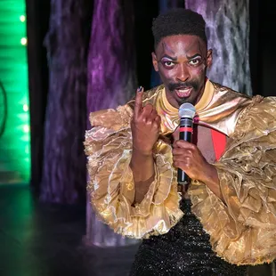 Rotimi Agbabiaka as Pegleg | The Black Rider (2017-2018) | Photo by Cheshire Isaacs