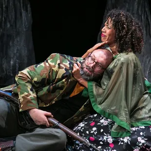 Steven Hess as Bertram / Old &amp; Young Kuno, Elizabeth Carter as Anne | The Black Rider (2017-2018) | Photo by Cheshire Isaacs