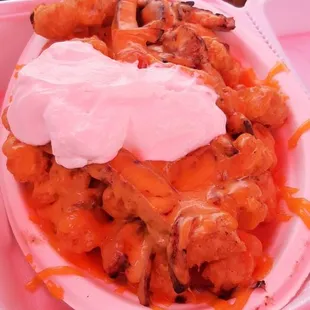 Loaded chicken Fajita tots