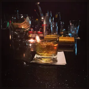 Drinks by Jimmy the bartender