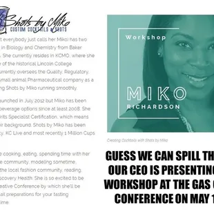 We&apos;re presenting at the Gas Can Creative Conference in May. We&apos;re conducting a cocktail workshop, come see us!