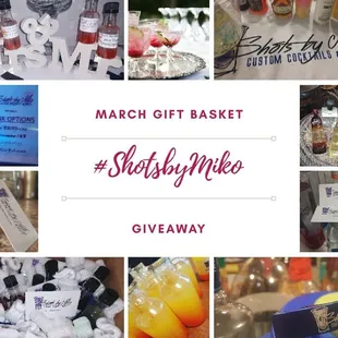 As we celebrate the coming of #Spring- we&apos;re gonna spice up March with a giveaway- a #ShotsbyMikoMarch gift basket giveaway.