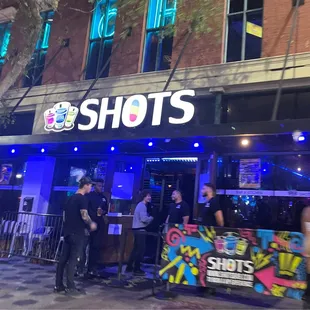 Front of establishment