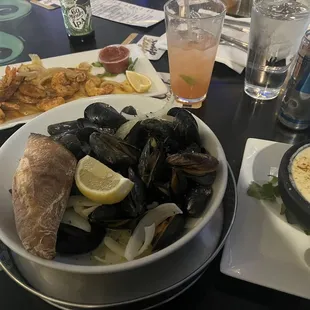 White wine Mussels