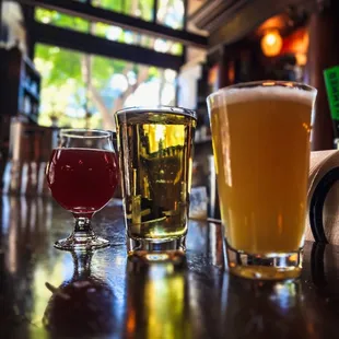 Sour Beer. Pilsner Beer. Hazy Beer.