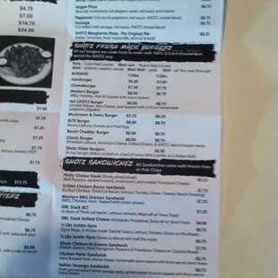 Menu page three