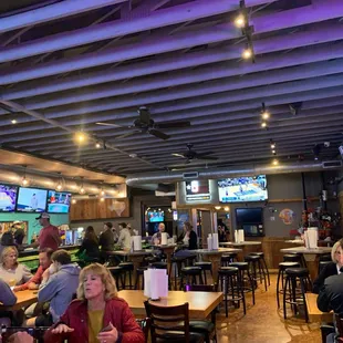 people sitting at tables