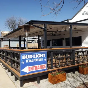 The new BIGGER patio: really nice