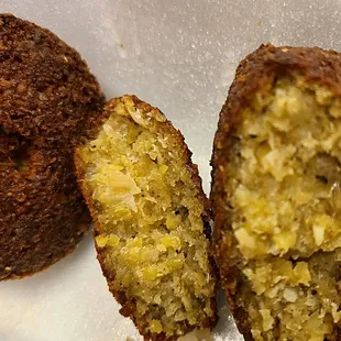 Side of falafel that comes with the shawarma platters