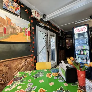 Doors to the outdoor patio