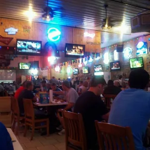 One of the many bars in here