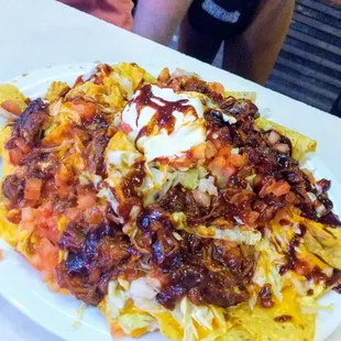 Pulled pork nachos