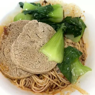 Dry, fermented bean curd, egg noodle