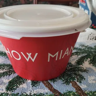 Huge take home bowl with chop sticks