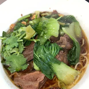Beef Egg noodle soup