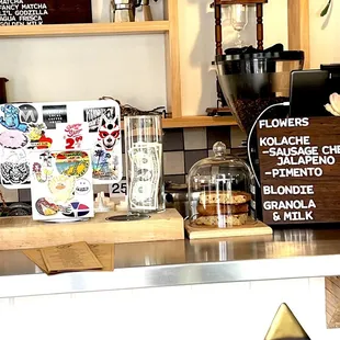 menus and coffee machines