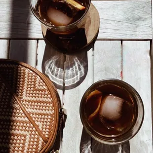 black bees (smoked honey &amp; cold brew/ expressed lemon rind)