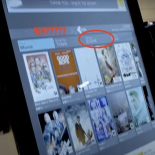 Please, please get ride of these two tabs. I want to order food, I've already purchased tickets-I'm in the theater.
