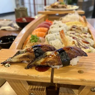 Closeup of my Unagi on the Love Boat. Absolutely delicious