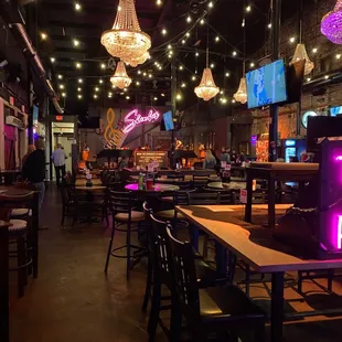 the interior of a restaurant