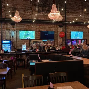 people sitting at the bar