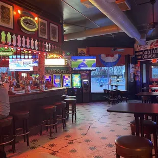 a man sitting at the bar