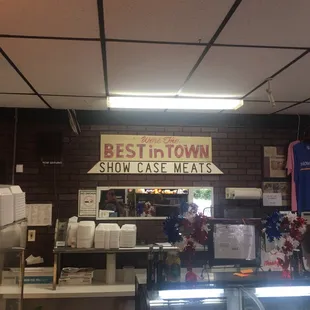 the best in town display case