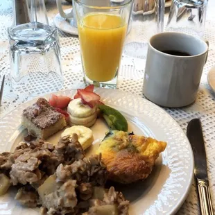 Breakfast we got to enjoy day one of our stay.