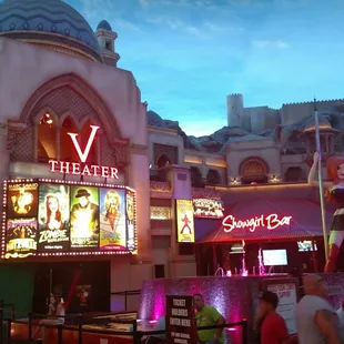 the outside of the theater