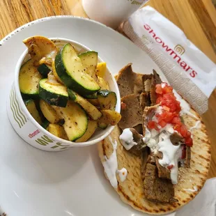 Gyro &amp; grilled "squash"