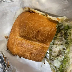 Chicken pesto sandwich