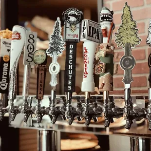 Our current selection of beer on tap.