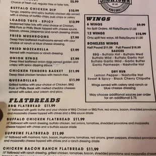 Newest menu!
