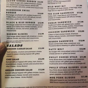 Newest menu!