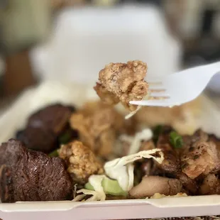 The Korean fried chicken part of the red rocks special