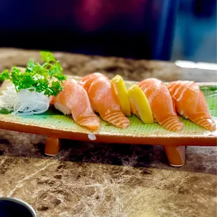 My favorite,  the salmon sushi
