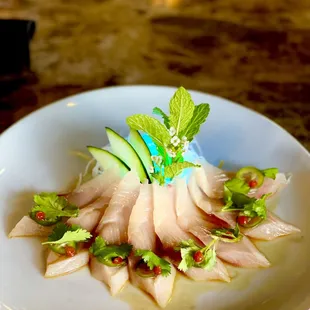 Hamachi Jalapeño carpaccio