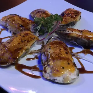 6 Pieces Baked Green Mussels