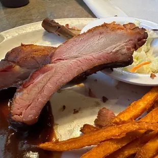 1/3 Slab of Ribs, Sweet Potato Fries &amp; Cole Slaw