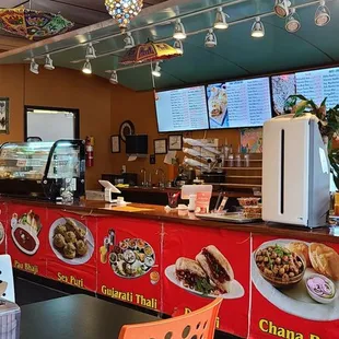 the interior of a restaurant