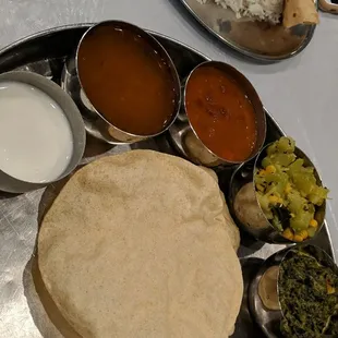 Daily thali plate.