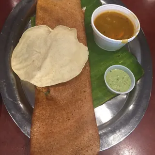 Chole Dosa with Onion