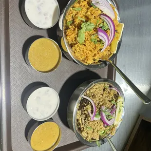 Shri&apos;s chicken biryani and Thalapakatti Mutton Biryani